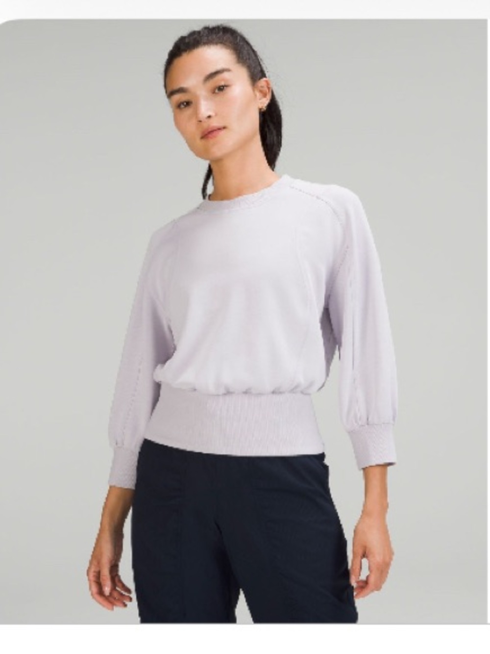 NWOT Lululemon Softstreme Ribbed-Hem Pullover